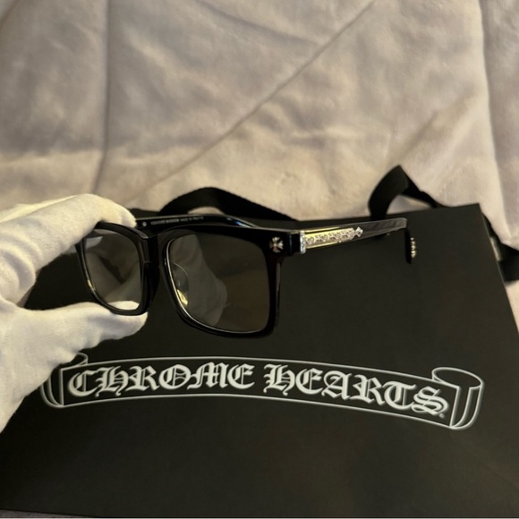 Chrome Hearts Black and Silver Glasses - Picture 1 of 8
